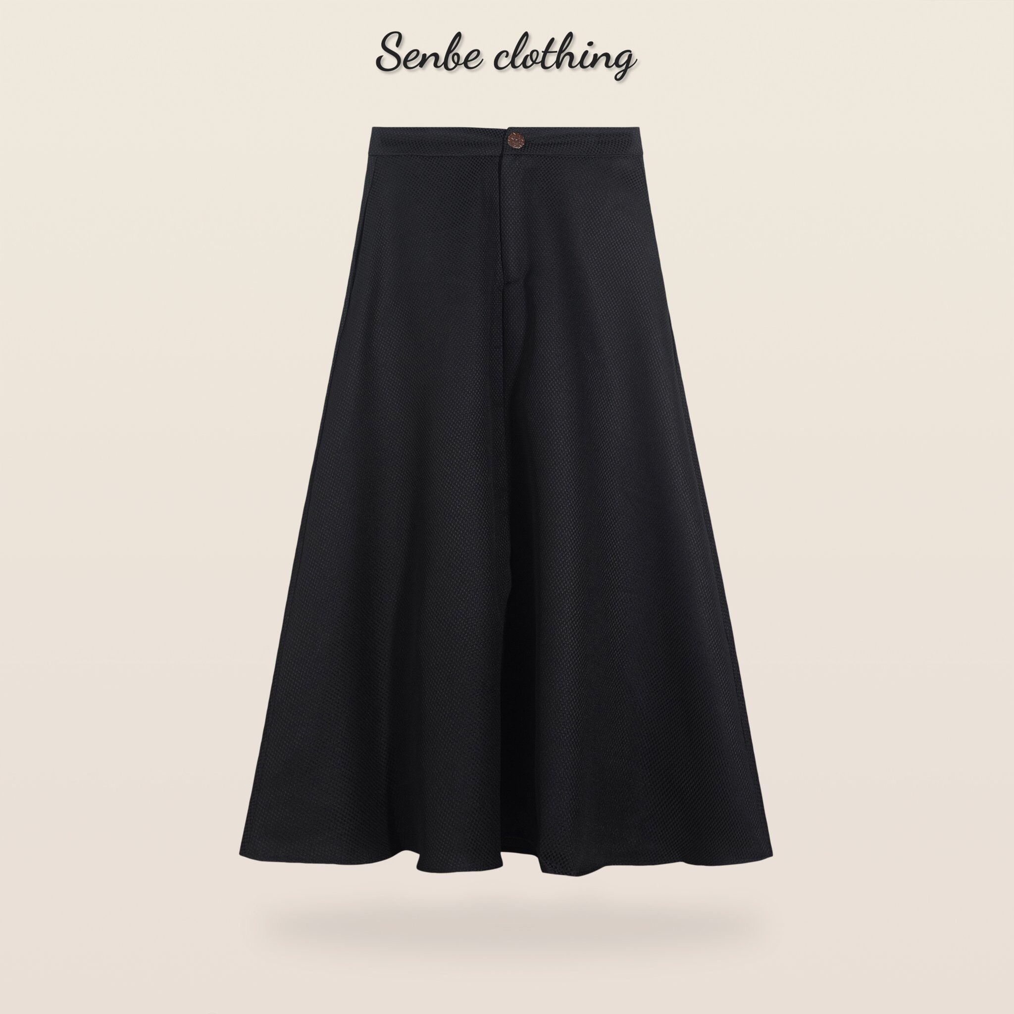 Chân váy xoè basic - đen