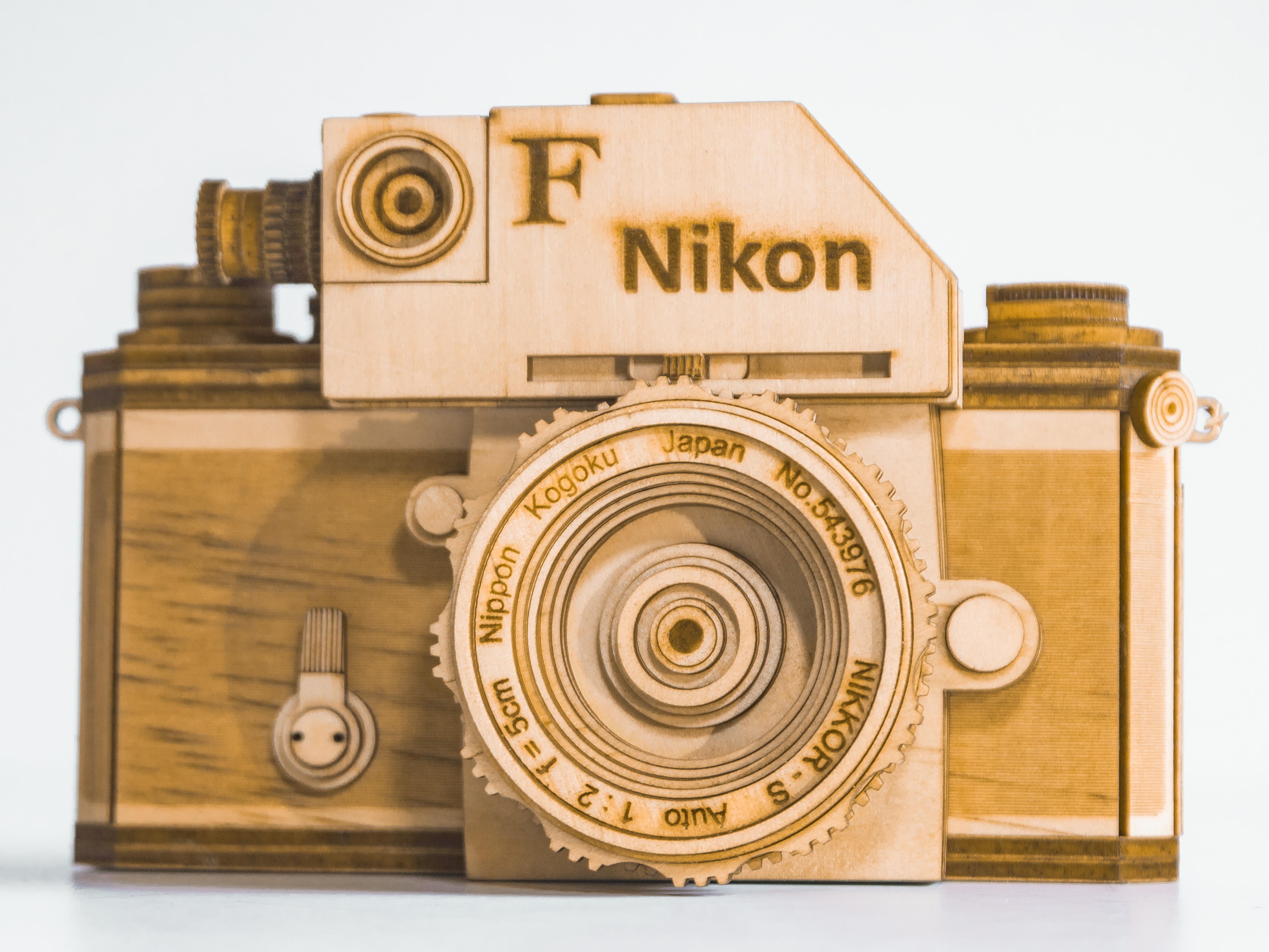 Mô hình gỗ máy ảnh NIKON F 1962 tỉ lệ 1:1