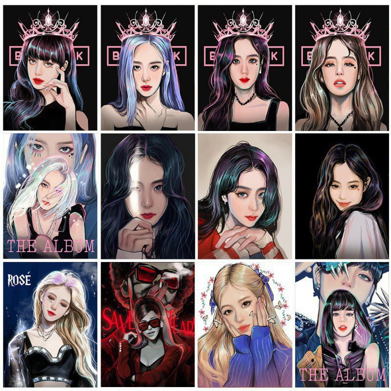 Tranh Đính Đá BLACKPINK Hot Hit, Tranh DIY Siêu Xinh ngọc thinh8.7