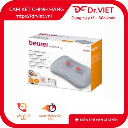 Beurer Mg 145 Shiatsu Massage Pillow – German Standard 4-Ball Rotating Technology, Quickly Relieves Shoulder, Neck, and Back Pain, Integrated Deep Relaxation Infrared Heat, Soft Material, Used for Many Body Areas. Excellent Deals at Dr.Viet!