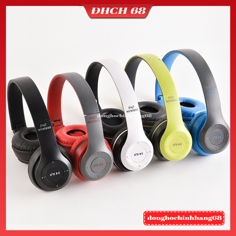 Tai Nghe Chụp Tai P47, Tai Nghe Bluetooth Chụp Tai P47 Bản Nâng Cấp Hoàn Hảo Của Tai Nghe F10 Plus ,Tai Không Dây Có Mic, Có Thẻ Nhớ, Âm Bass Cực Chất Bảo Hành 12 Tháng