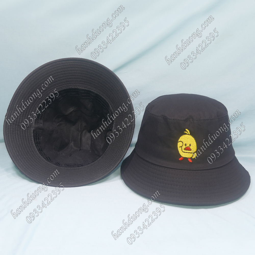 Nón bucket con vịt mũ tai bèo vành nhỏ con vịt vàng nón phù hợp cả nam và nữ
