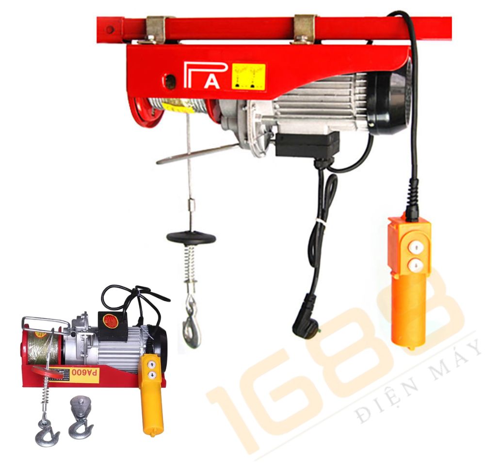 Máy tời treo pa600kg Máy tời điện pa600 cáp dài 12m
