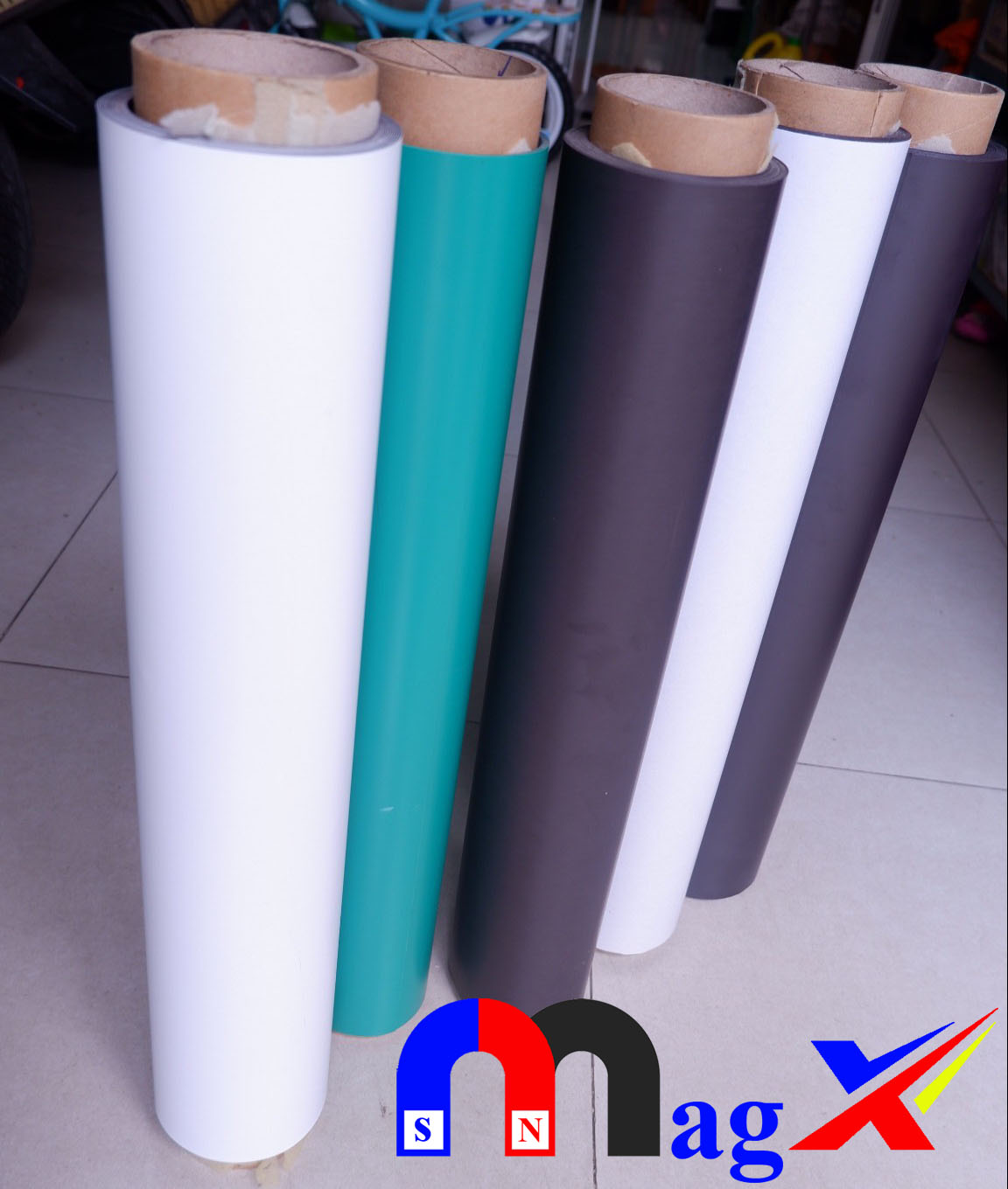 [HCM]Nam Châm Dẻo Phủ Nhựa PVC Màu Trắng - Kích Thước 100x62cm Dày 0.5mm