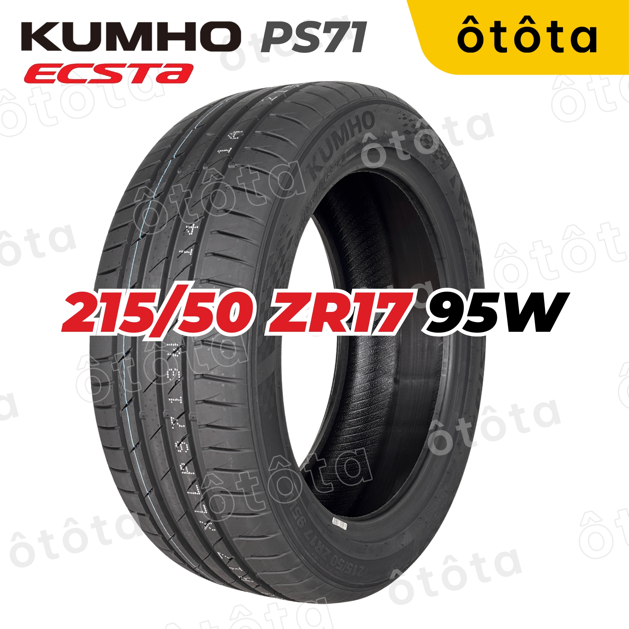 Lốp ô tô Kumho Ecsta PS71 215/50 ZR17 XL 95W - Chính hãng BH 5 năm (215 50 ZR17, 215/50ZR17)