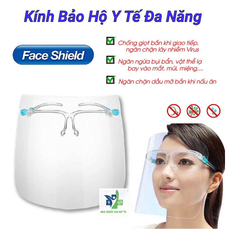 Kính bảo hộ y tế đa năng phòng chống giọt bắn - kính chống giọt bắn - kính đa năng