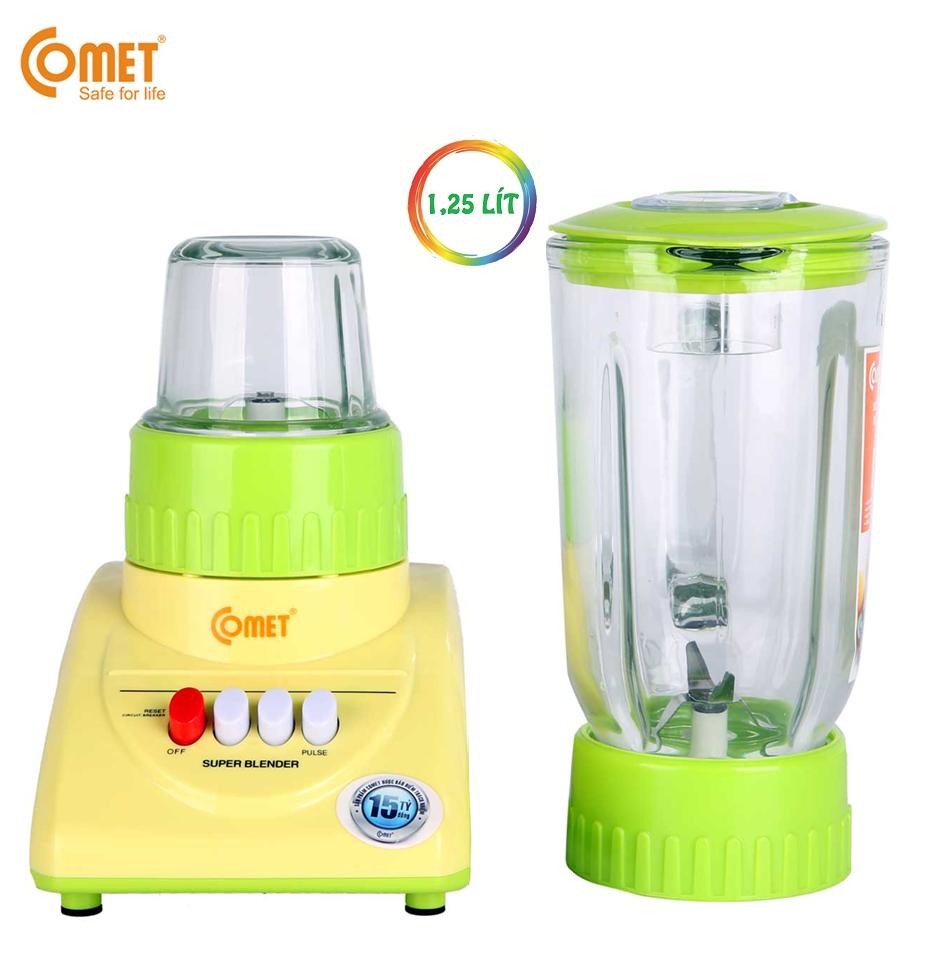 Máy Sinh Tố Thủy Tinh 1,2 Lít Comet 2 Cối Siêu Bền CM9986