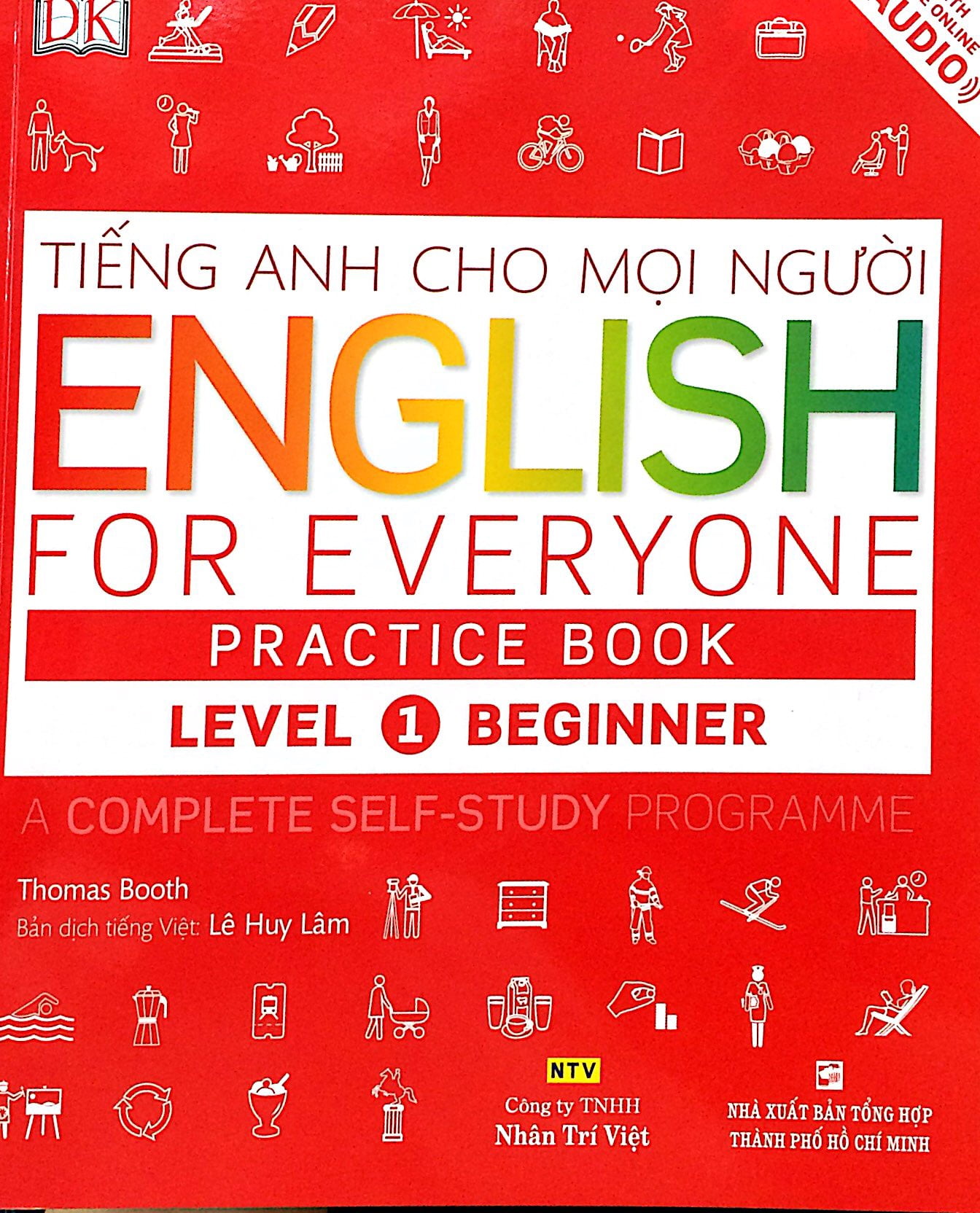 Fahasa - Tiếng Anh Cho Mọi Người - English For Everyone - Level 1 Beginner - Practice Book (Kèm Cd)