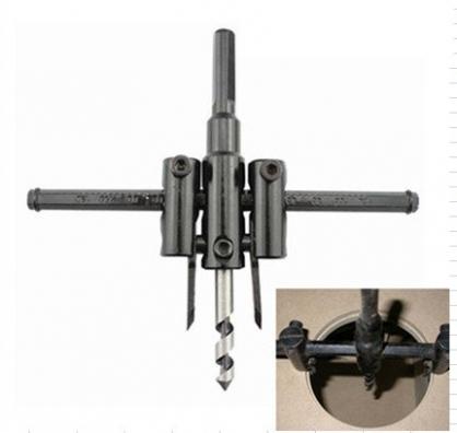 Bộ khoét lỗ gỗ và thạch cao 30-120mm có thể điều chỉnh cỡ được, có 2 mũi dạng khoan và dạng đầu nhọn định tâm sản xuất từ công nghệ USA