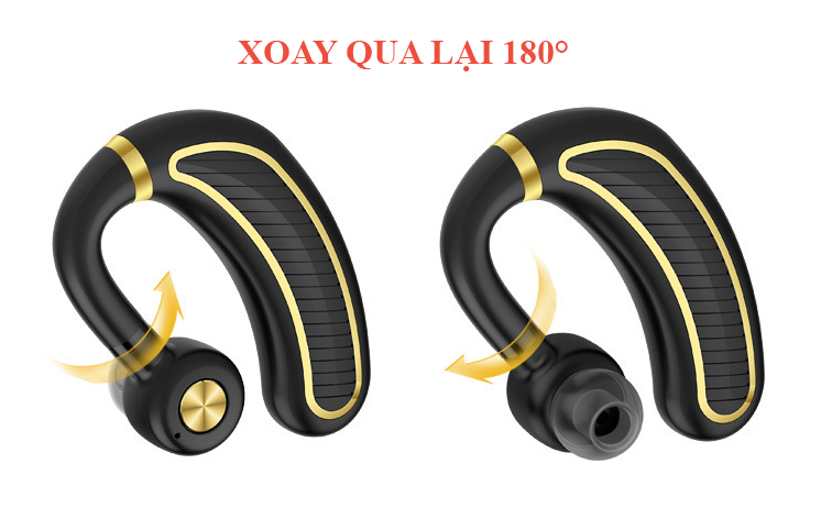 Tai phone Bluetooth 5.0, pin trâu, chống nước, hạn chế tiếng ồn, có mic đàm thoại K21