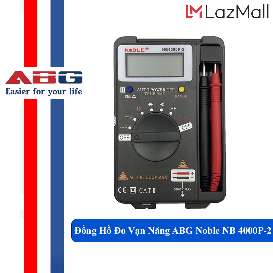 Đồng hồ đo vạn năng kỹ thuật số abg noble nb 4000p-2