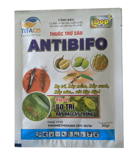 Antibifo 25wg trừ bọ trĩ, rầy nâu, rệp sáp, rầy xanh