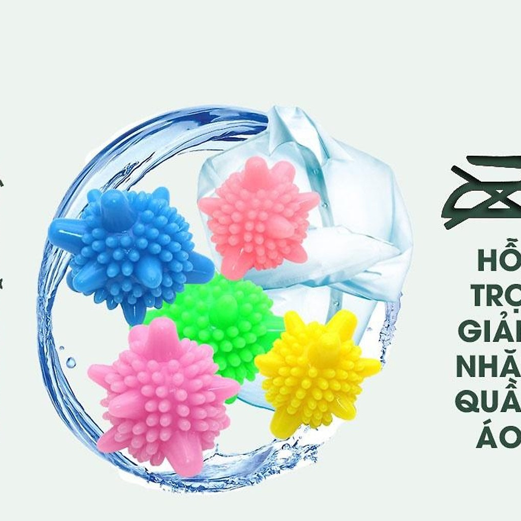 Bóng giặt quần áo cầu gai sinh học giặt đồ thông minh chống nhăn