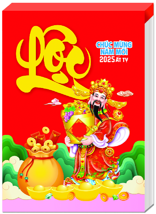 Lịch treo tường bộ bloc đại,  bloc đại rời, bloc đại lỡ - nhiều mẫu đẹp 2025 lịch tết An Khang
