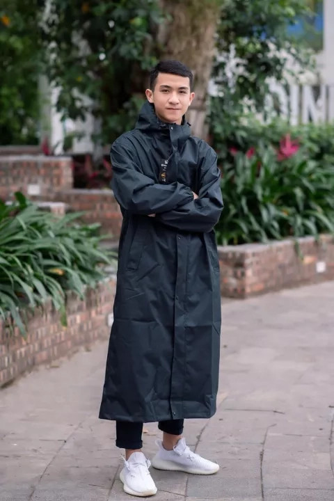 Áo mưa măng tô nam 2 lớp dáng dài thời trang chống mưa phùn chống gió lạnh mùa đông - ao mua mangto nam 2 lop thoi trang