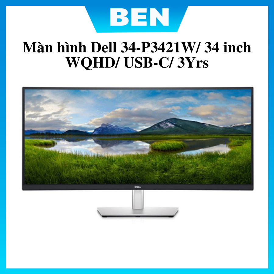 Màn hình Dell 34-P3421W/ 34 inch WQHD/ USB-C - Bảo hành 36 Tháng - BenComputer