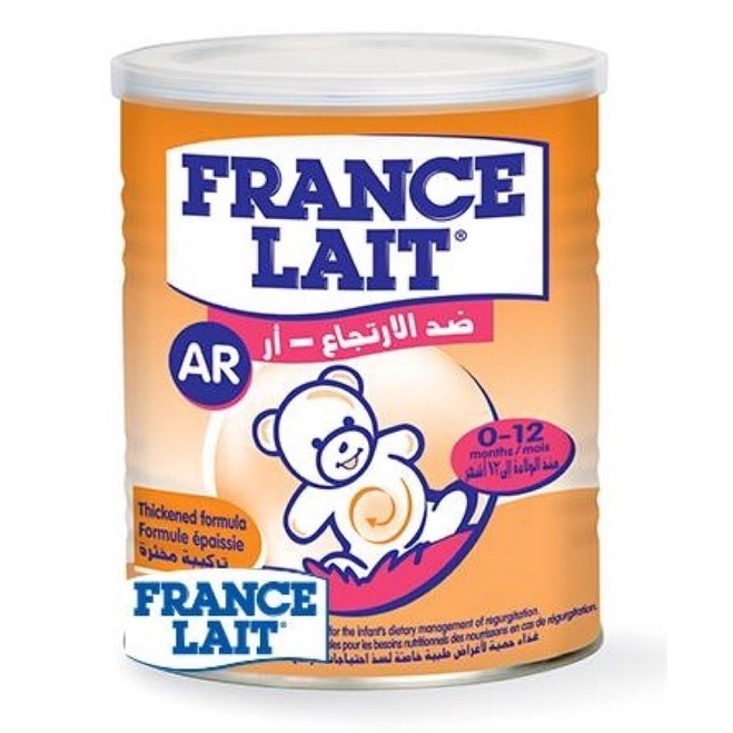 Sữa bột France lait AR 400 Gr :Dành cho trẻ bị nôn trớ và đầy bụng khi ăn.