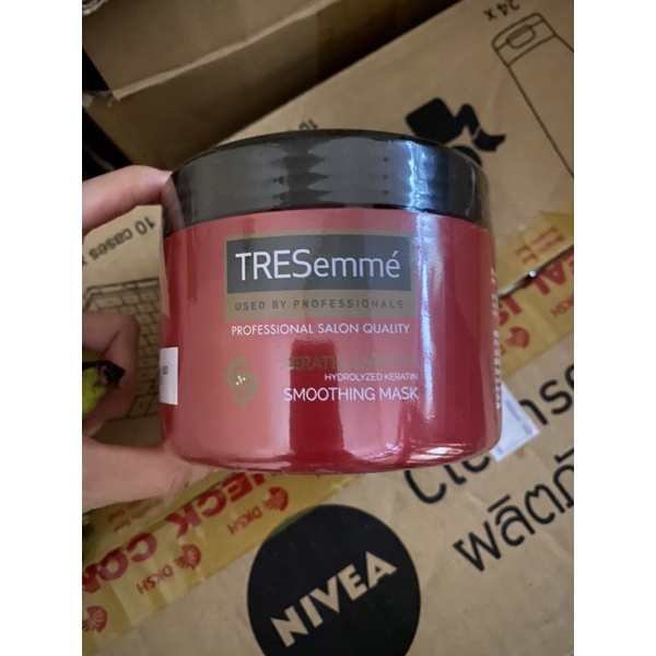 Kem Ủ Tresemmé Keratin Smooth Tinh Dầu Argan Vào Nếp Suôn Mượt 500ml