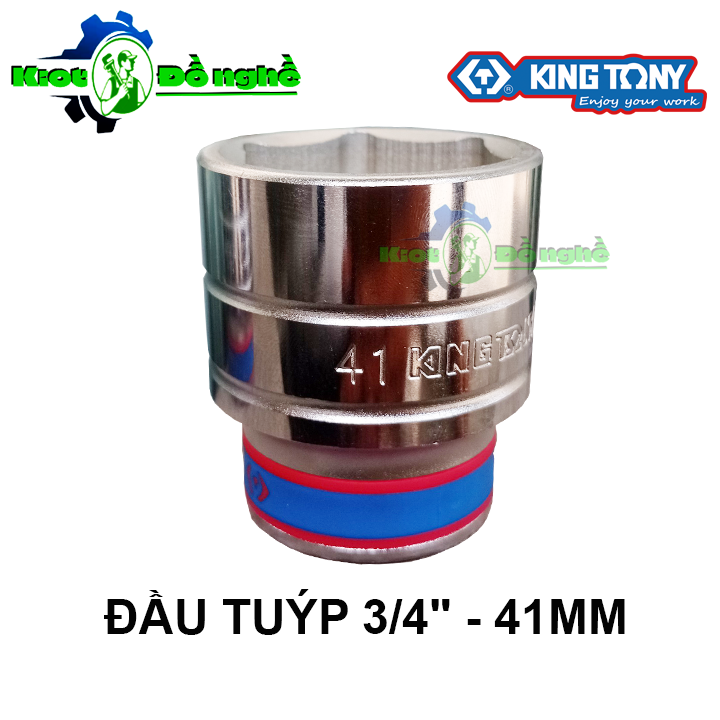 Đầu tuýp lục giác 41-3/4 KINGTONY 633541M - Đầu khẩu 41 mở nồi xe tay ga