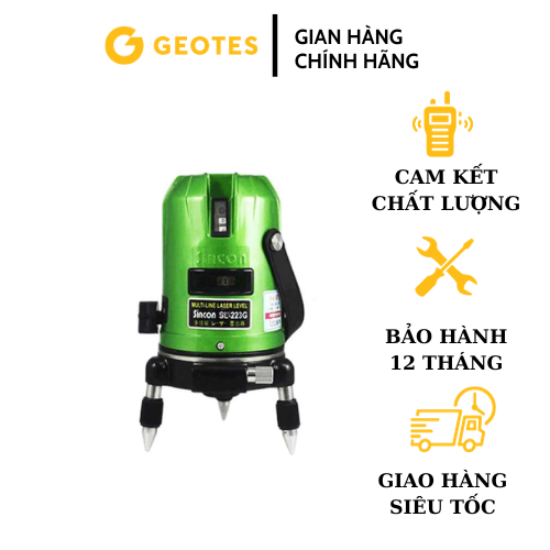 Máy thuỷ bình laser sincon sl-223g 5 tia xanh