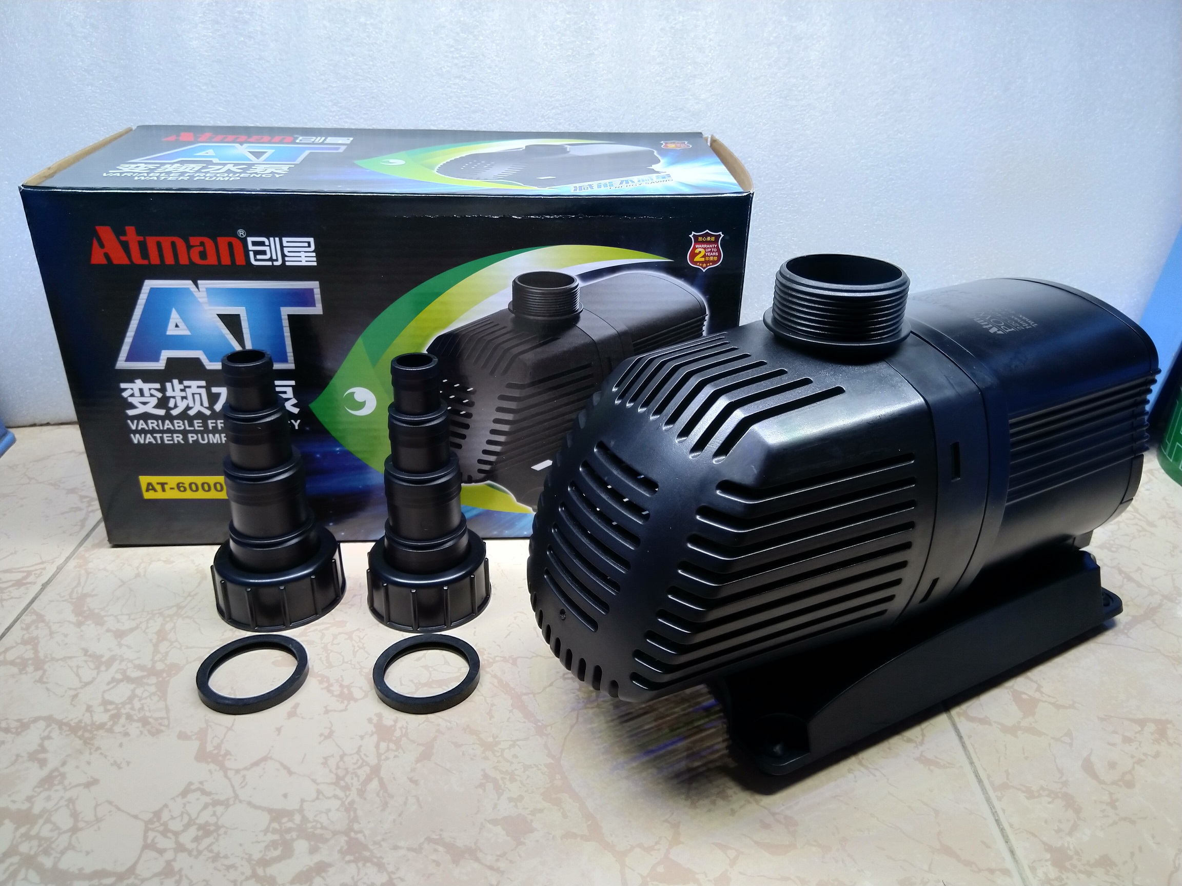 (Tặng thảm lọc) Máy bơm cao cấp tiết kiệm điện Atman, 3000-10000L/hr dùng cho bể cá. (AT-3000-4000-5000-6000-8000-10000)
