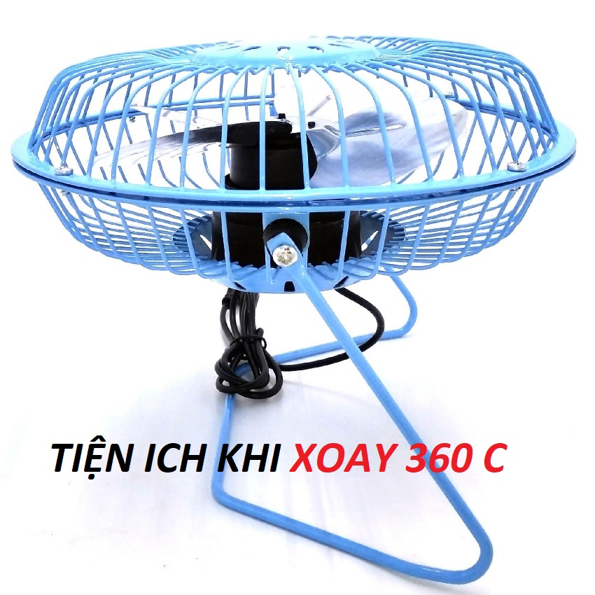 Quạt Lồng Sắt Mini Cực Mát - Nguồn USB 15 x15 cm, Quạt quay 360 độ, Quạt USB Mini Fan Tiện Dụng