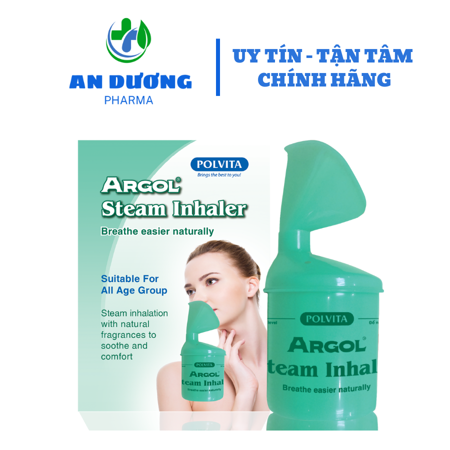 ( sẵn sll ) Bình xông mũi, xông tinh dầu – ARGOL STEAM INHALER - hộp 350ml