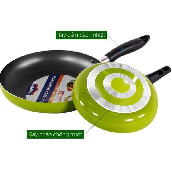 Chảo chống dính HAPPY26 cm cao cấp màu xanh lá