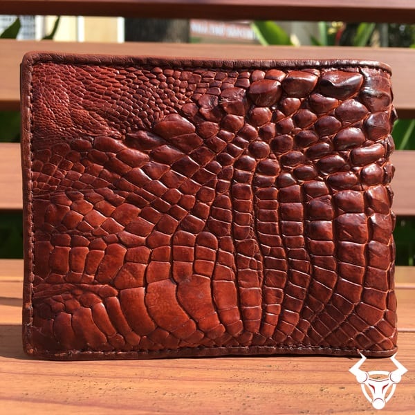 Ví Nam Da Cá Sấu Cao Cấp Đan Viền Nguyên Con [ Tặng kèm hộp quà cao cấp ]