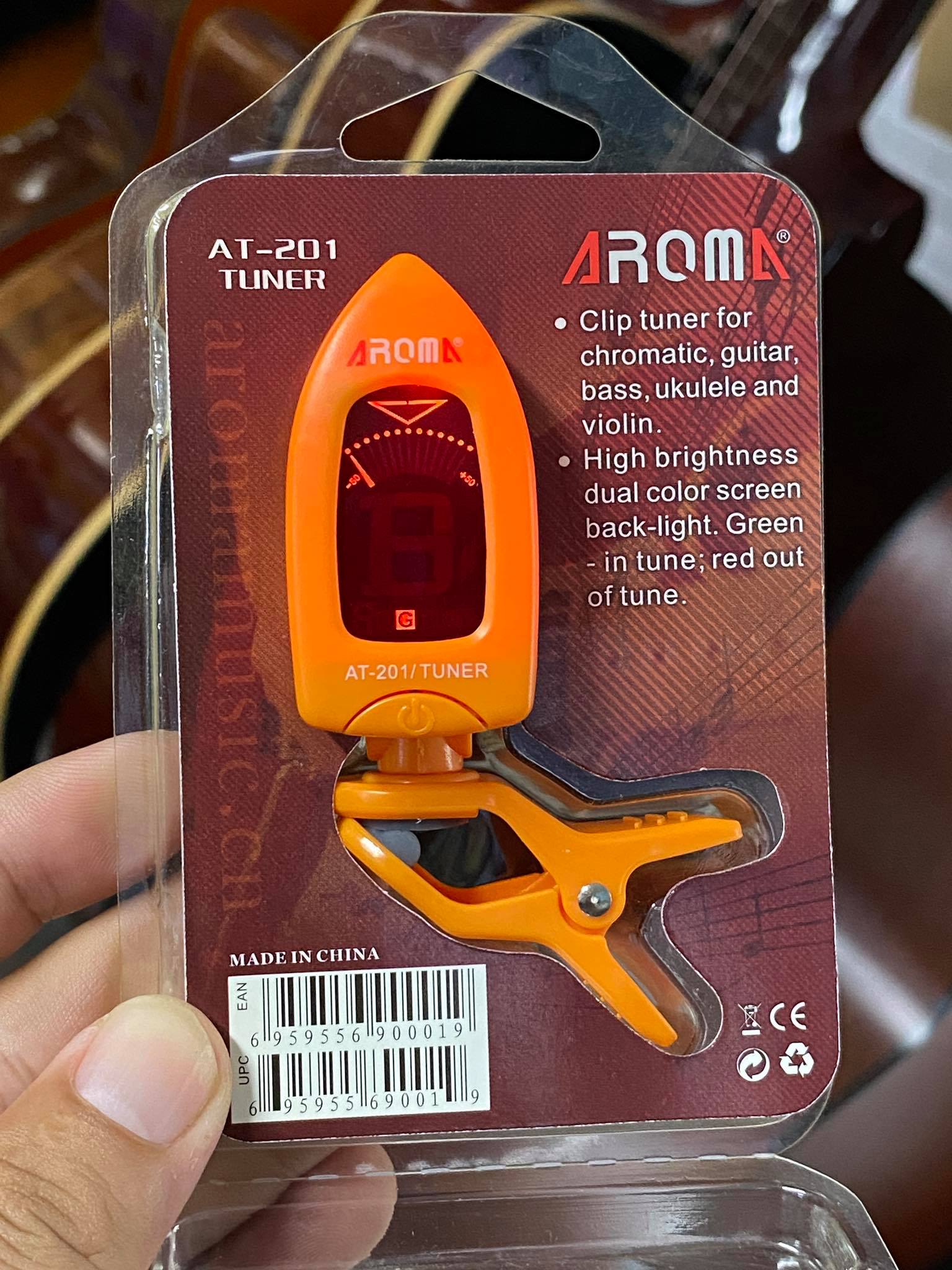 [HCM]MÁY LÊN DÂY TUNER AROMA AT201 | ET33 GUITAR UKULELE VIOLIN BASS