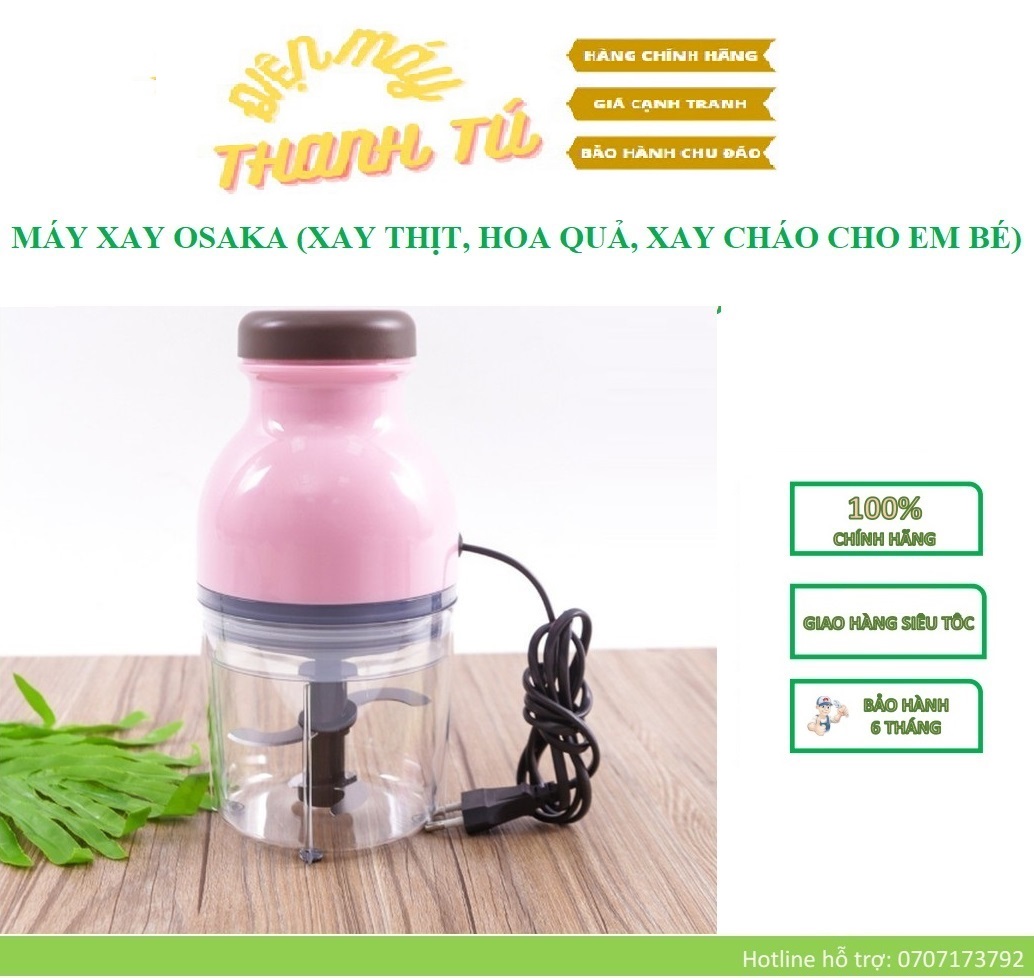 [HCM]OSAKA NẮP BẰNG - MÁY XAY OSAKA (XAY THỊT HOA QUẢ XAY CHÁO CHO EM BÉ) SIÊU BỀN - BẢO HÀNH 6 THÁNG