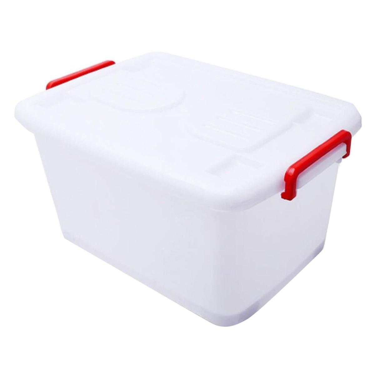 [HCM]Thùng Vuông Nhựa Duy Tân 140 Lít Có Bánh Xe No.213Kích thước  (DxRxC): 78.5 x 56 x 47 cm