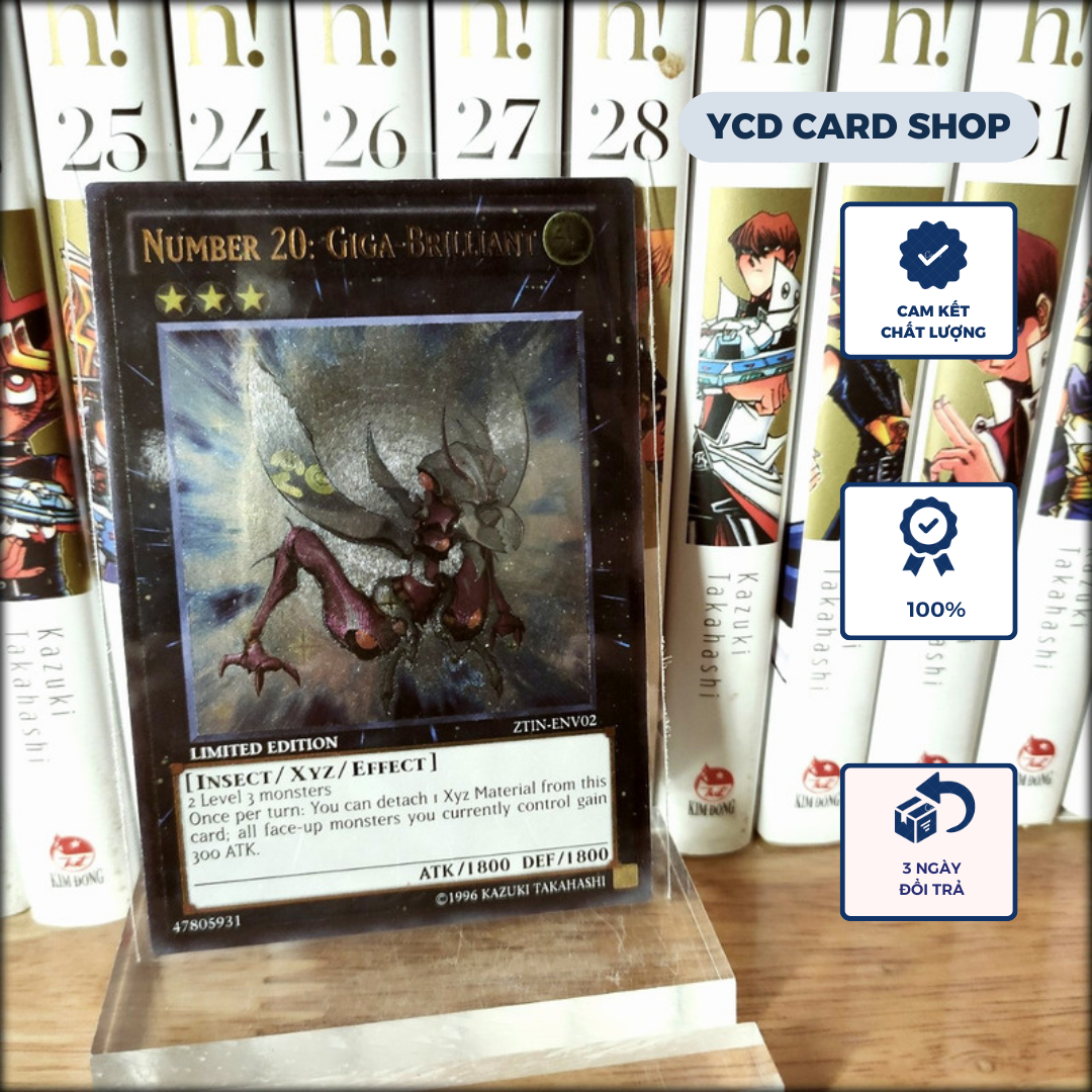 [YCD Shop] Thẻ bài yugioh chính hãng  Number 20: Giga-Brilliant – Ultimate rare