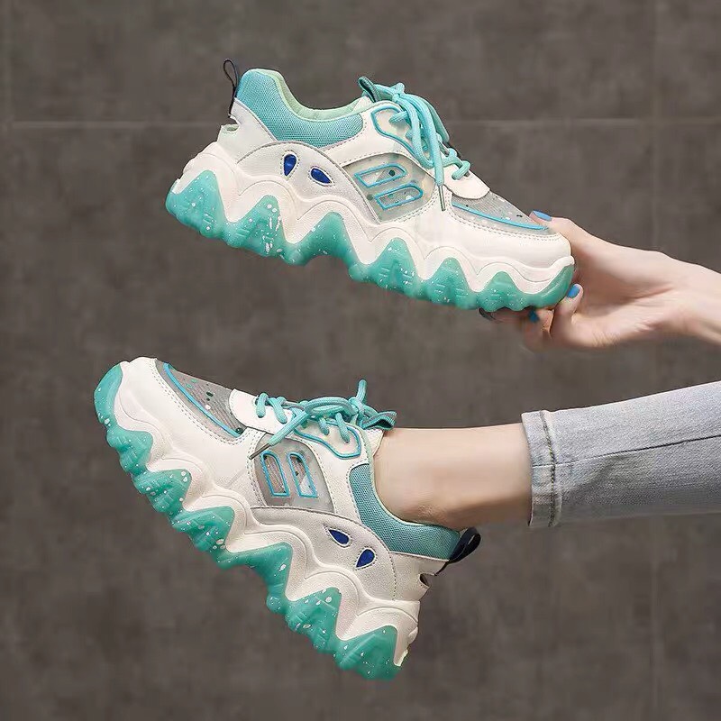 Giầy Nữ Thể Thao Seaker Phẩy Sơn Hoàng Hôn UZZANG Vải Hàn Quốc (Grab Store)