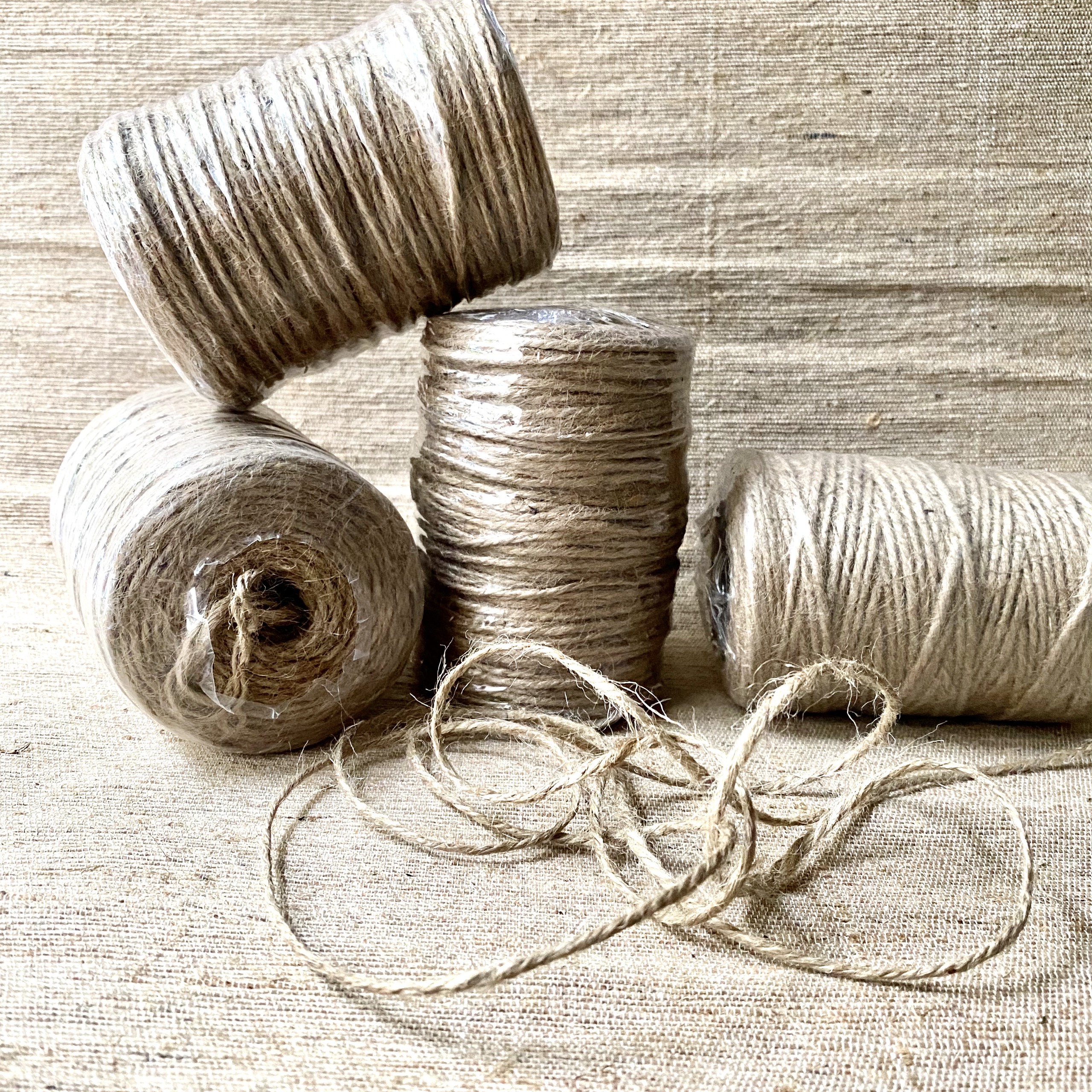 Dây thừng trang trí sợi nhỏ 2mm cuộn dây làm handmade dài 150m màu nâu Vintage