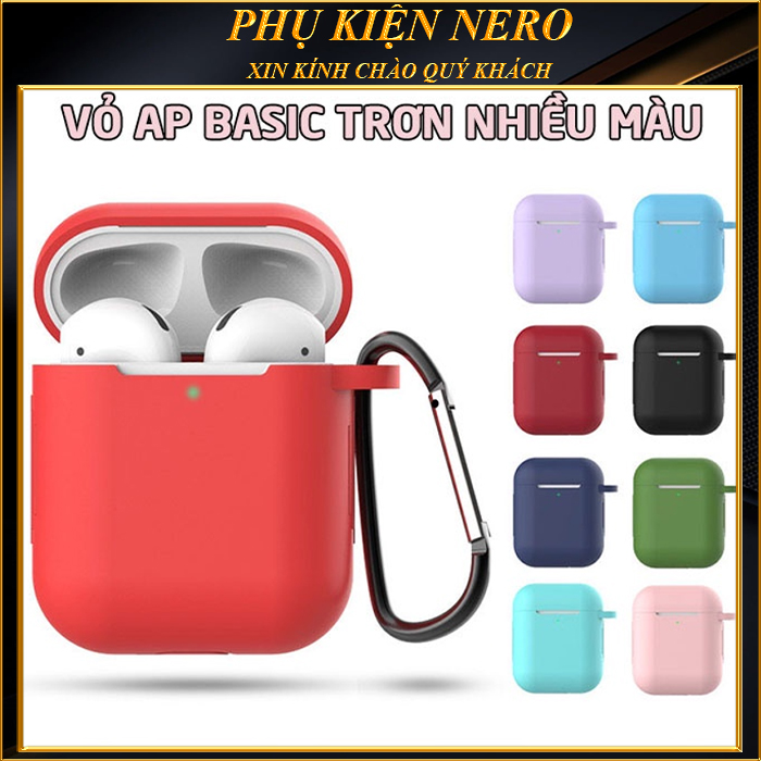 Case Vỏ Bao Bảo Vệ Đựng Tai Nghe Bluetooth Airpod 1/2/i12/i7... Trơn Nhiều Màu Cá Tính