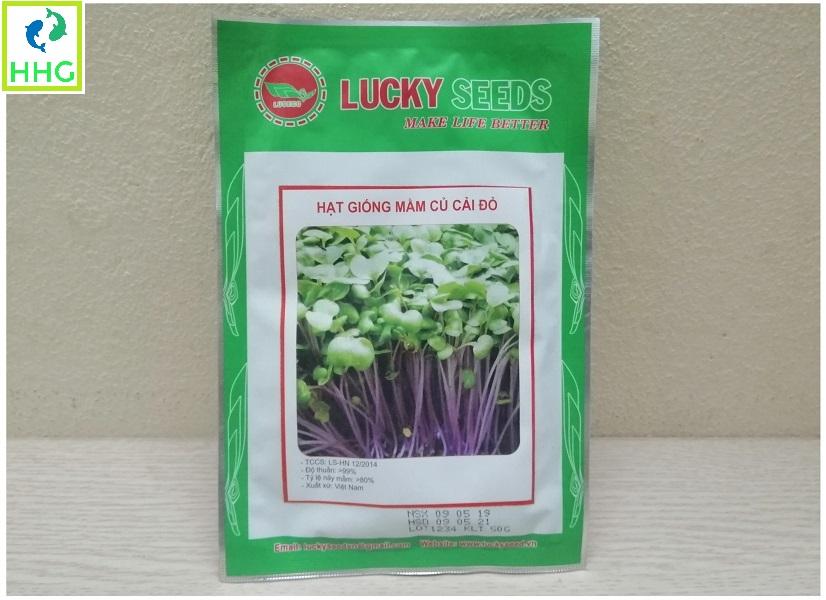 Hạt Giống Mầm Củ Cải Đỏ Gói 50G