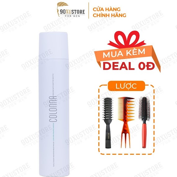 Gôm xịt tóc nam nữ Colonna giữ nếp tuyệt đối