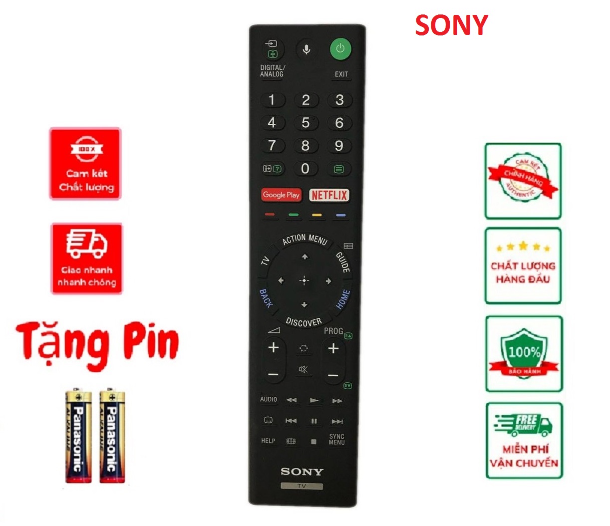 Điều khiển tivi sony giọng nói kd-49x7500f model rm-tx200p thay thế khiển zin tx310p,tx300p,tx300a