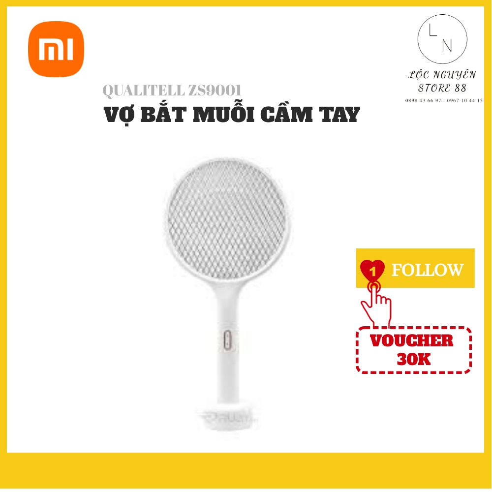 Vợt bắt muỗi Xiaomi Qualitell dung lượng pin 1200mAh ZS9001 cầm tay