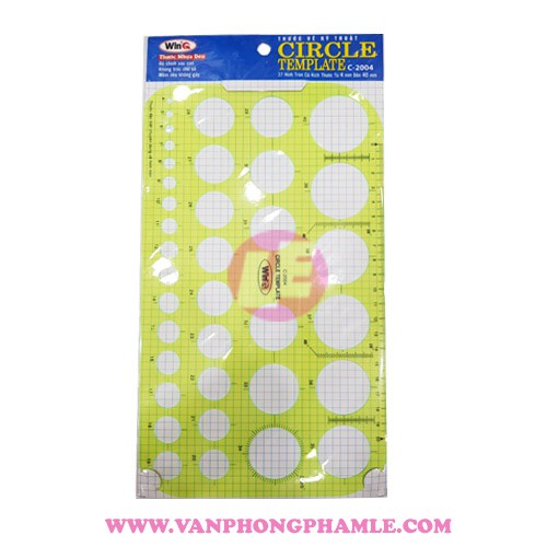 Thước vẽ 37 hình tròn c-2004 winq
