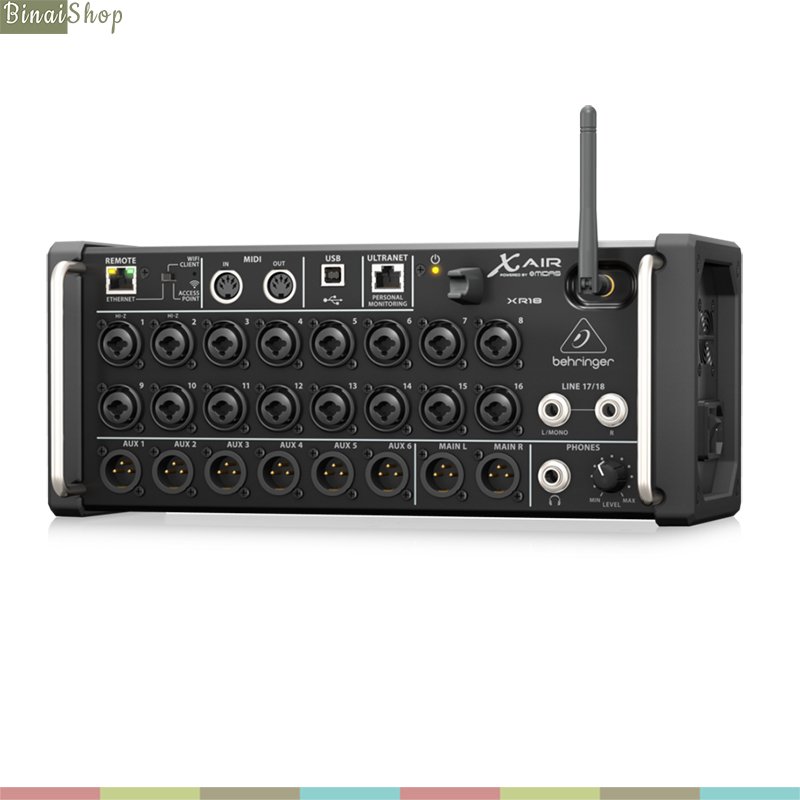 Mixer kĩ thuật số 18 cổng behringer x air xr18