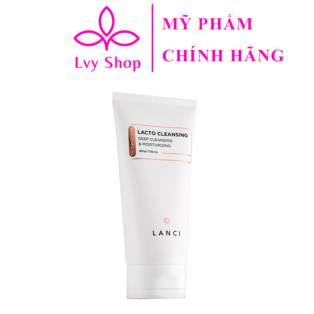 Sáp tẩy trang Lanci Lacto Cleansing 100ml Hàn Quốc Lvy Shop làm sạch lớp trang điểm bụi bẩn bã nhờn