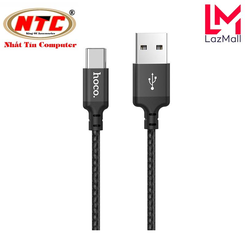 Cáp sạc dây dù hoco x14 dài 1m cổng type-c - nhat tin authorised store