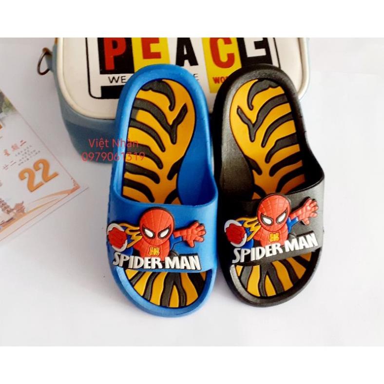 Dép siêu nhân SPIDER MAN kiểu mới dép nhựa đúc nguyên khối cho bé trai