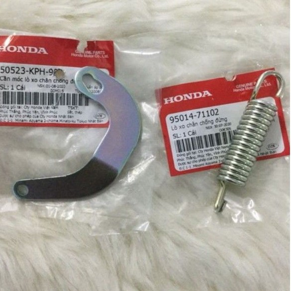 Bộ móc lò xo chống đứng xe wave, a, rs, s100, future 125 zin honda
