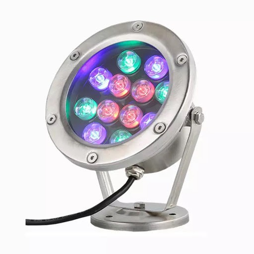 Đèn led âm nước có đế 12w đổi màu 24vac