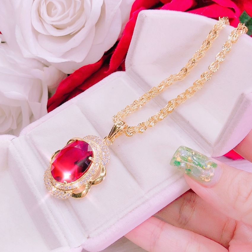 Dây chuyền vàng 24k, dây chuyền nữ thời trang cao cấp, dây chuyền nữ kim cương, dây chuyền bạc Ý 950, dây chuyền vàng non siêu cao cấp, dây chuyền đẹp, dây chuyền bạch kim vàng trắng Trang sức GADO DC863 - CAM KẾT KHÔNG ĐEN