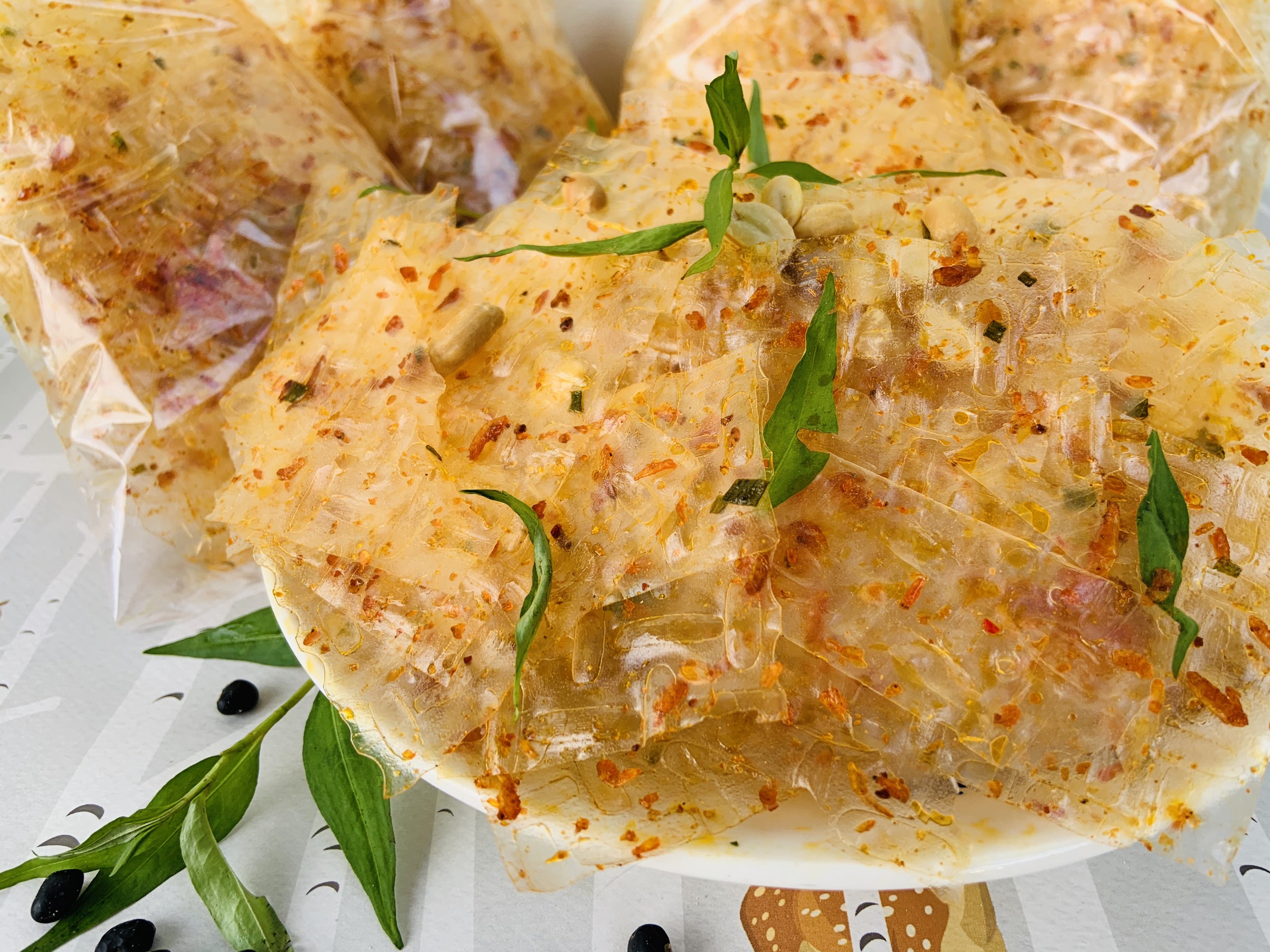 Bánh Tráng Miếng Vuông Sate - Bánh Tráng Tây Ninh