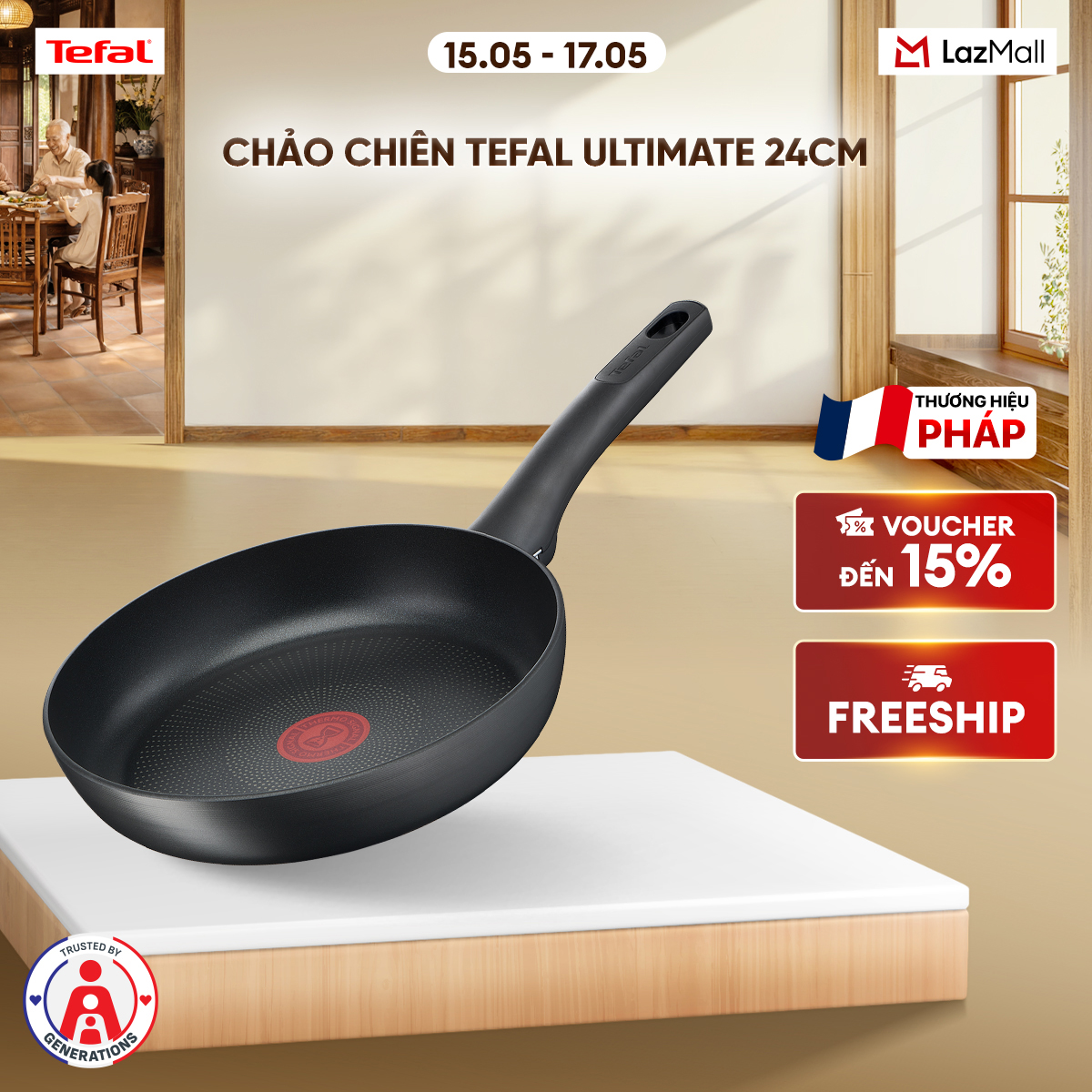 Chảo chiên Tefal Ultimate 24cm